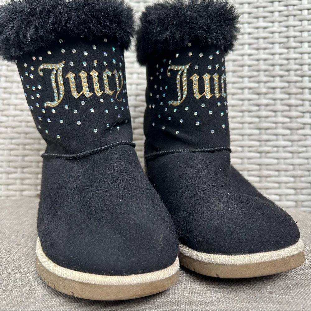 Black Juicy Couture Coronado 2 Girls Fleece Boots